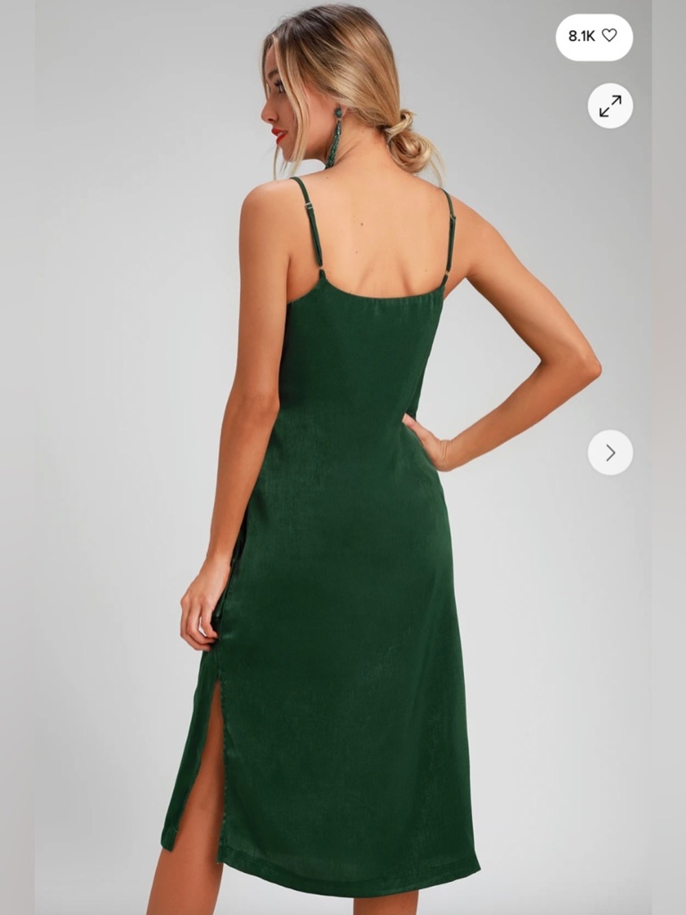 Lulu’s Midi Wrap Top Dress - Picture 4 of 16